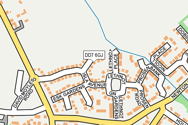DD7 6GJ map - OS OpenMap – Local (Ordnance Survey)