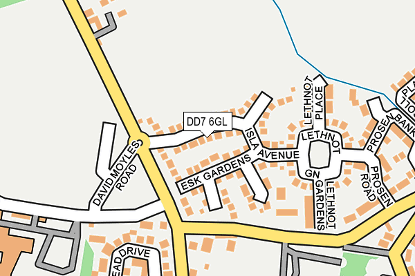DD7 6GL map - OS OpenMap – Local (Ordnance Survey)