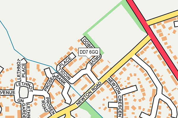 DD7 6GQ map - OS OpenMap – Local (Ordnance Survey)