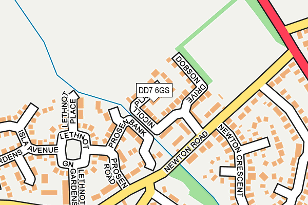 DD7 6GS map - OS OpenMap – Local (Ordnance Survey)