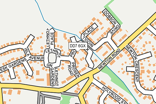 DD7 6GX map - OS OpenMap – Local (Ordnance Survey)