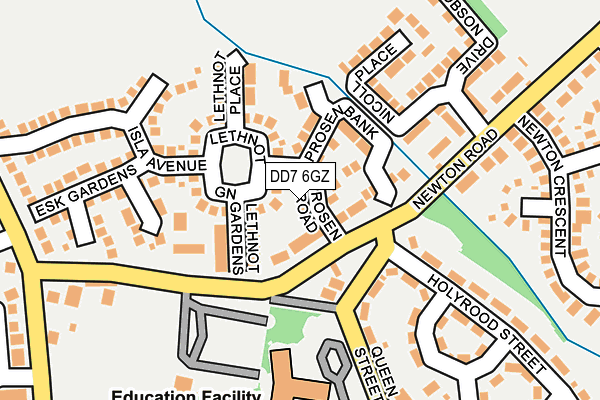 DD7 6GZ map - OS OpenMap – Local (Ordnance Survey)