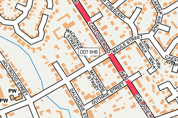 DD7 6HB map - OS OpenMap – Local (Ordnance Survey)