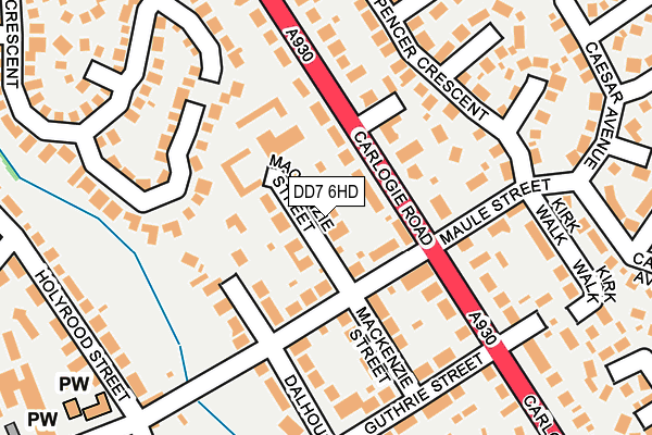 DD7 6HD map - OS OpenMap – Local (Ordnance Survey)