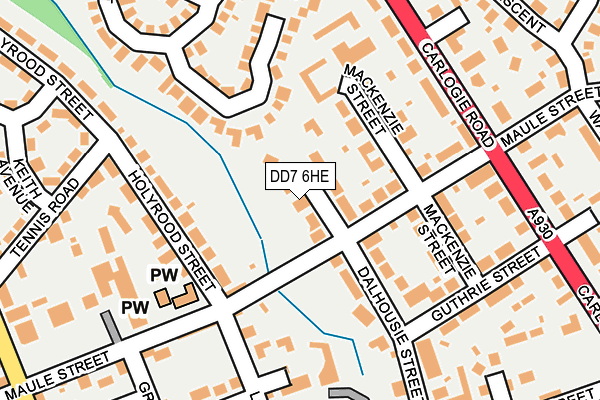 DD7 6HE map - OS OpenMap – Local (Ordnance Survey)