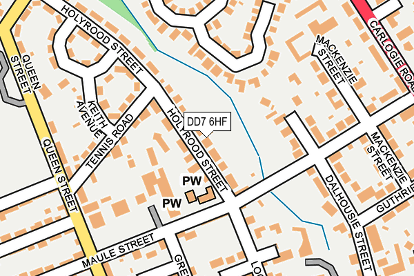 DD7 6HF map - OS OpenMap – Local (Ordnance Survey)