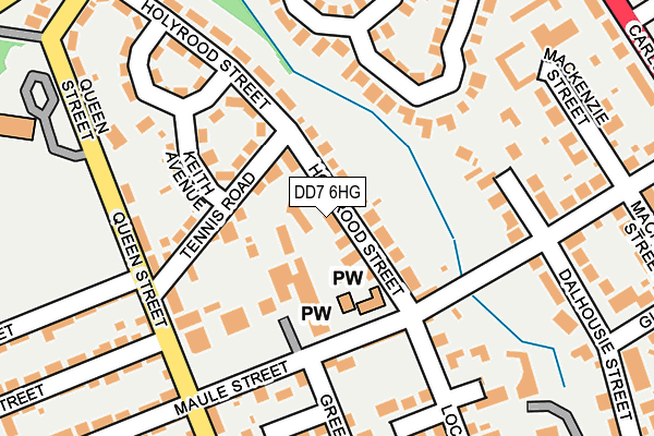 DD7 6HG map - OS OpenMap – Local (Ordnance Survey)