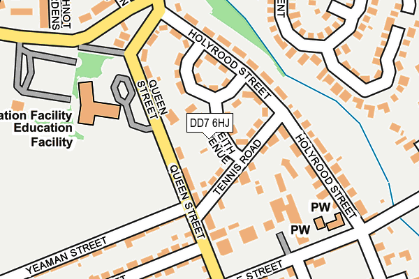 DD7 6HJ map - OS OpenMap – Local (Ordnance Survey)