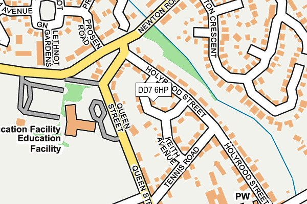 DD7 6HP map - OS OpenMap – Local (Ordnance Survey)