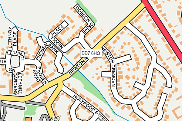 DD7 6HQ map - OS OpenMap – Local (Ordnance Survey)
