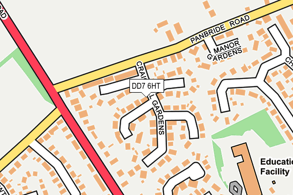 DD7 6HT map - OS OpenMap – Local (Ordnance Survey)