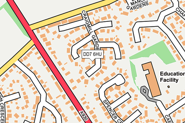 DD7 6HU map - OS OpenMap – Local (Ordnance Survey)