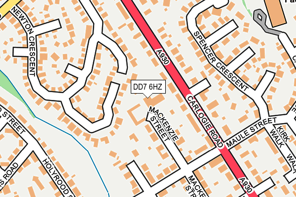 DD7 6HZ map - OS OpenMap – Local (Ordnance Survey)
