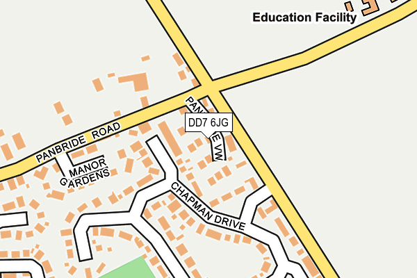 DD7 6JG map - OS OpenMap – Local (Ordnance Survey)