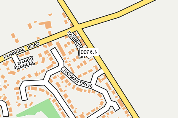 DD7 6JN map - OS OpenMap – Local (Ordnance Survey)