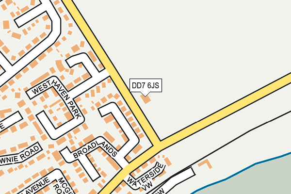 DD7 6JS map - OS OpenMap – Local (Ordnance Survey)