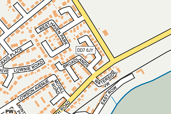 DD7 6JY map - OS OpenMap – Local (Ordnance Survey)