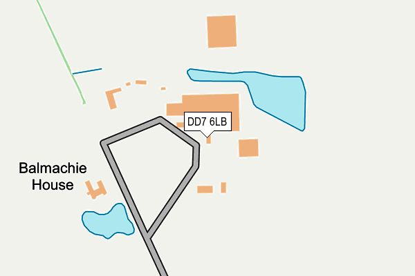 DD7 6LB map - OS OpenMap – Local (Ordnance Survey)