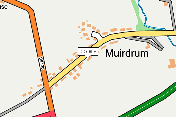 DD7 6LE map - OS OpenMap – Local (Ordnance Survey)
