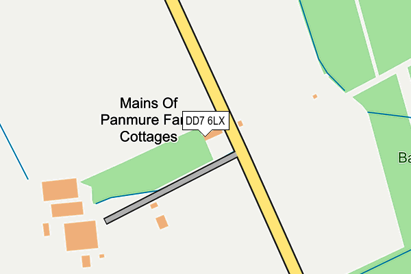 DD7 6LX map - OS OpenMap – Local (Ordnance Survey)