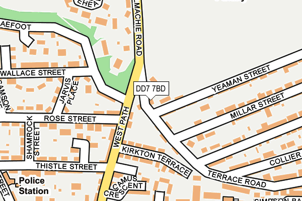 DD7 7BD map - OS OpenMap – Local (Ordnance Survey)