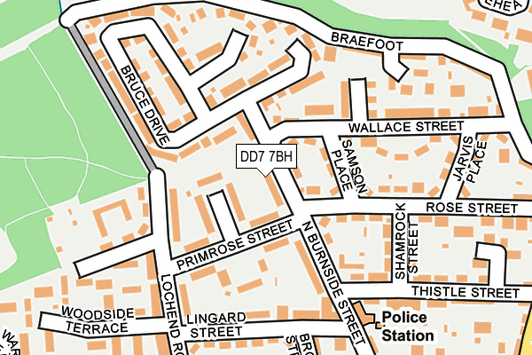 DD7 7BH map - OS OpenMap – Local (Ordnance Survey)