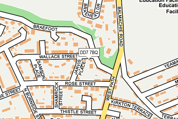DD7 7BQ map - OS OpenMap – Local (Ordnance Survey)