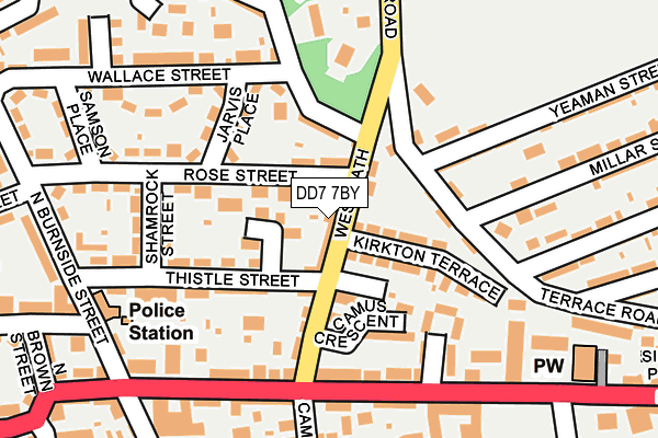 DD7 7BY map - OS OpenMap – Local (Ordnance Survey)