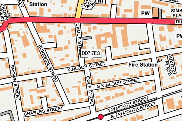 DD7 7EQ map - OS OpenMap – Local (Ordnance Survey)