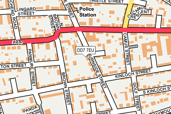 DD7 7EU map - OS OpenMap – Local (Ordnance Survey)