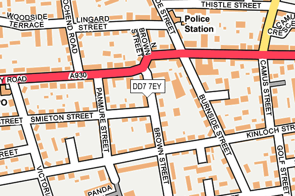 DD7 7EY map - OS OpenMap – Local (Ordnance Survey)