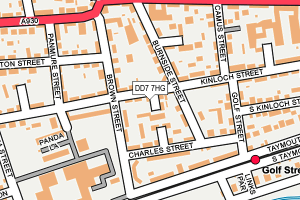 DD7 7HG map - OS OpenMap – Local (Ordnance Survey)