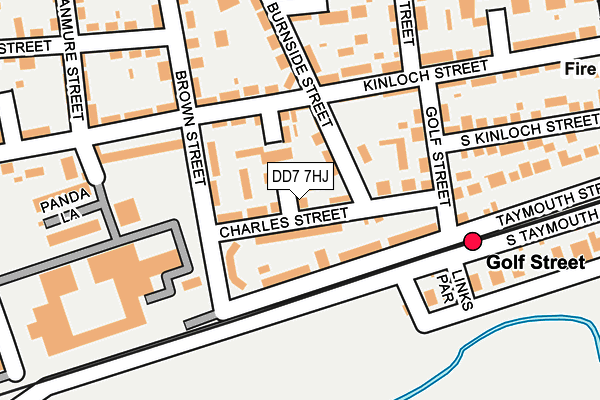 DD7 7HJ map - OS OpenMap – Local (Ordnance Survey)