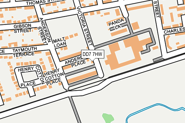 DD7 7HW map - OS OpenMap – Local (Ordnance Survey)