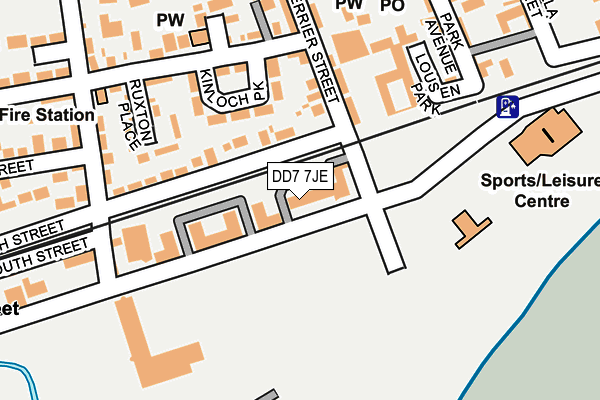 DD7 7JE map - OS OpenMap – Local (Ordnance Survey)