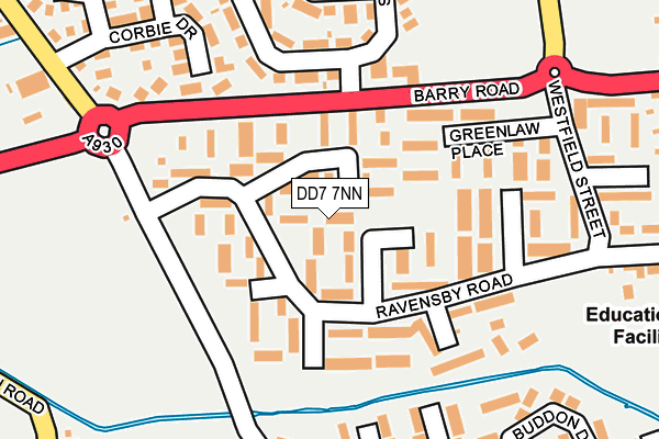 DD7 7NN map - OS OpenMap – Local (Ordnance Survey)