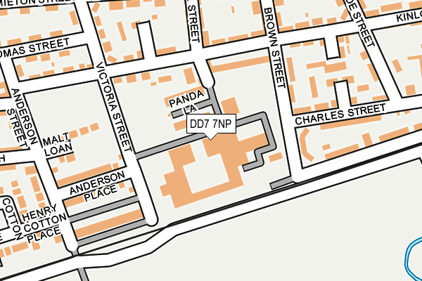 DD7 7NP map - OS OpenMap – Local (Ordnance Survey)