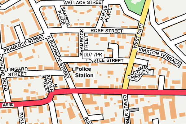 DD7 7PR map - OS OpenMap – Local (Ordnance Survey)