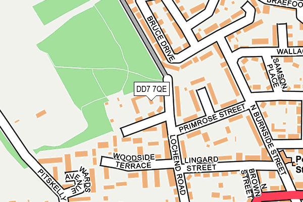 DD7 7QE map - OS OpenMap – Local (Ordnance Survey)