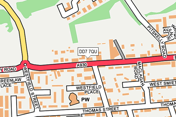 DD7 7QU map - OS OpenMap – Local (Ordnance Survey)