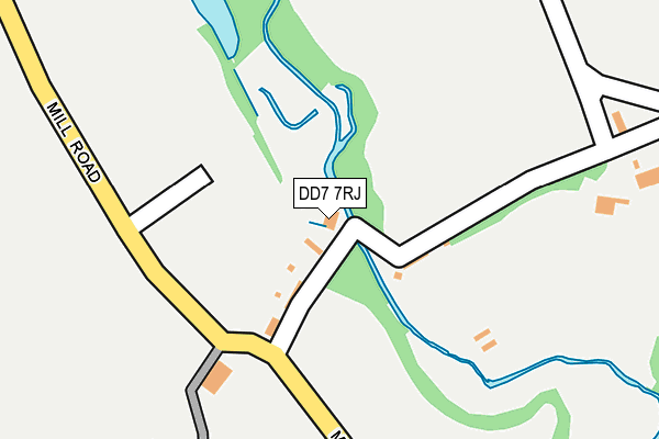 DD7 7RJ map - OS OpenMap – Local (Ordnance Survey)