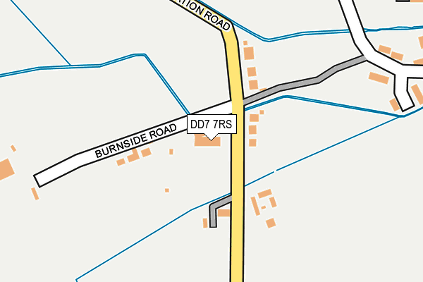 DD7 7RS map - OS OpenMap – Local (Ordnance Survey)