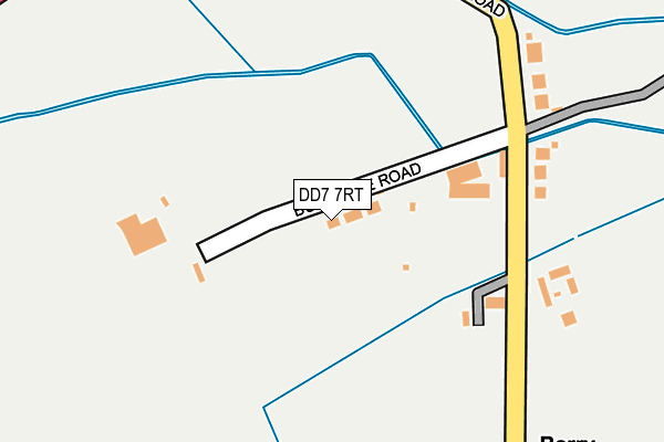 DD7 7RT map - OS OpenMap – Local (Ordnance Survey)