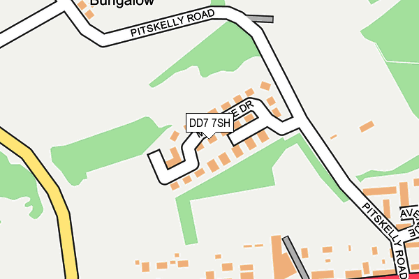 DD7 7SH map - OS OpenMap – Local (Ordnance Survey)