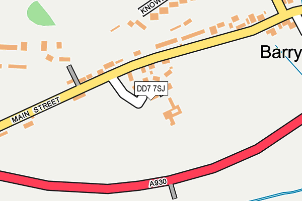 DD7 7SJ map - OS OpenMap – Local (Ordnance Survey)