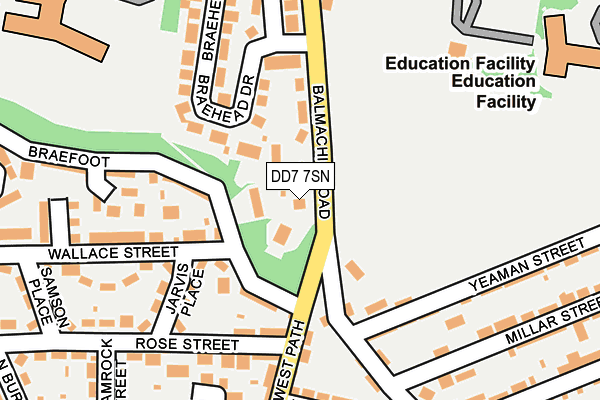 DD7 7SN map - OS OpenMap – Local (Ordnance Survey)