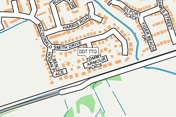 DD7 7TQ map - OS OpenMap – Local (Ordnance Survey)