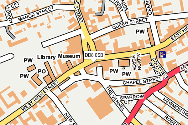 DD8 0SB map - OS OpenMap – Local (Ordnance Survey)