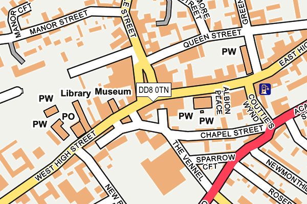 DD8 0TN map - OS OpenMap – Local (Ordnance Survey)