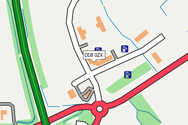 DD8 0ZX map - OS OpenMap – Local (Ordnance Survey)